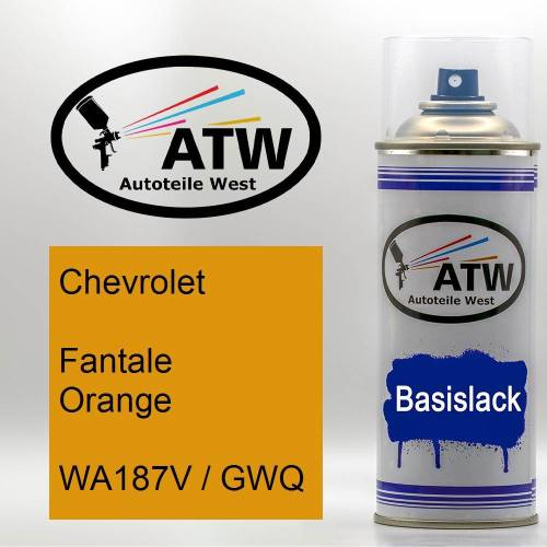 Chevrolet, Fantale Orange, WA187V / GWQ: 400ml Sprühdose, von ATW Autoteile West.